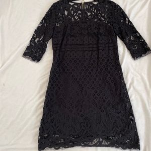Black lace dress